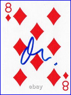 Matt Damon Signed Autograph Playing Card Beckett Bas Coa Rounders