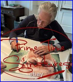 Michael Douglas Signed 12x18 Photo Falling Down Autograph Proof Beckett Witness