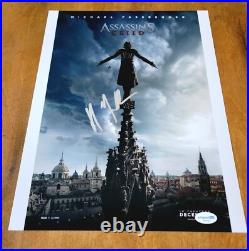 Michael Fassbender signed 11x14 Photo ACOA Autograph COA Assassin's Creed