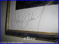 Michael Jackson Signed Autographed 30x40 Serigraph The Book 3/375 Jsa Coa Loa