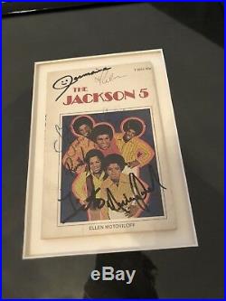 Michael Jackson and The Jackson 5 Signed