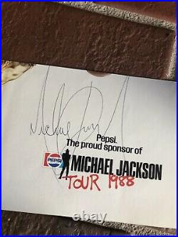 Michael Jackson autograph, Original BAD era signed, cut