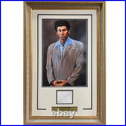 Michael Richards Autographed Seinfeld Deluxe Framed The Kramer 11x17 Artwork Pos
