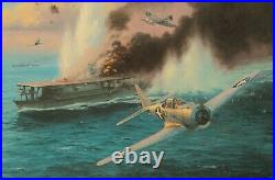 Midway, The Attack on the Sry by Anthony Saunders signed by Pacific veterans