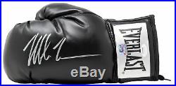 Mike Tyson Signed Left Black Everlast Boxing Glove JSA