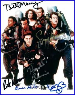 Murray Moranis Weaver Ramis Hudson Aykroyd signed 8x10 Picture autograph with COA