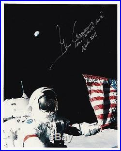 NASA Apollo 17 Astronaut Gene Cernan Autographed