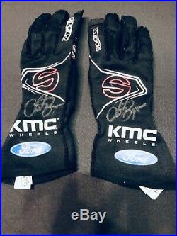 NASCAR Driver Clint Bowyer autographed racing gloves