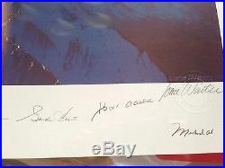 NEIL ARMSTRONG, MUHAMMAD ALI SIGNED VICTORY LITHOGRAPH. Aaron, Howe, Hillary PSA
