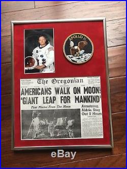 NEIL ARMSTRONG Signed Giant Leap Autograph Paper Zarelli BAS Apollo 11