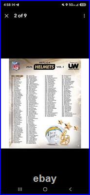NFL 2026 Under Wraps Autographed Replica Mini Helmets Vol 1 Mystery Box Fan Auth