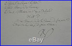 Napoleon Bonaparte Original Signed Document On The Day He Was Wounded 4-23-1809