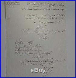 Napoleon Bonaparte Original Signed Document On The Day He Was Wounded 4-23-1809