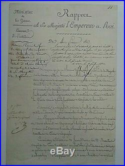 Napoleon Bonaparte Signed 4 Pg Document Regarding Disatrous Russian Campaign