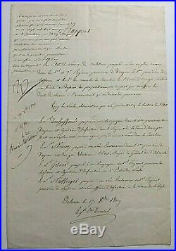 Napoleon Bonaparte Signed Document Regiments Of Dragoons Dated December 17, 1809