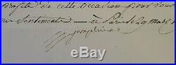 Napoleon Bonaparte Wife Josephine Signed Letter Dated 3- 29, 1807 Coa From Psa