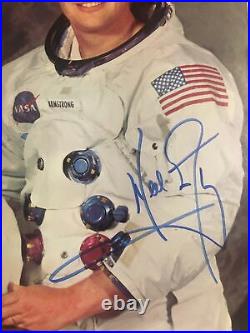 Neil Armstrong 1st Man on the Moon. Apollo Astronaut. 8 by 10 Signed Photo