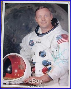 Neil Armstrong Apollo 11 signed 8x10 NASA Space Suit Photo PSA/DNA UNPERSONALIZE