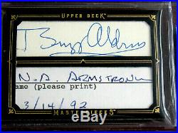 Neil Armstrong Buzz Aldrin Nasa Apollo 11 1st & 2nd Men Signed Auto Ud Card Jsa