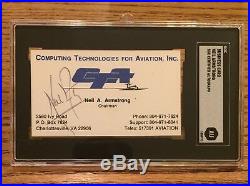 Neil Armstrong Signed Autographed Business Card Apollo 11 Extremely Rare
