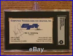 Neil Armstrong Signed Autographed Business Card Apollo 11 Extremely Rare