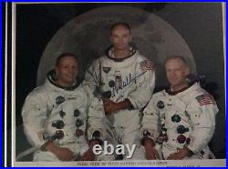 Neil Armstrong Signed Buzz Aldrin, Michael Collins Signed Norman Rockwell