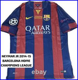 Neymar Jr Signed Barcelona 2014-2015 Jersey Beckett Coa