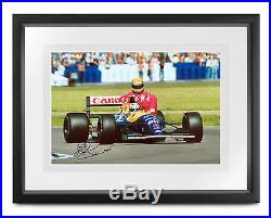 Nigel Mansell SIGNED Taxi for Ayrton Senna, 1991 Formula 1, 50x35cm photo, COA