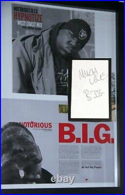 Notorious Big Biggie Signed Autograph Index Card JSA COA Rarest Hip Hop Tupac