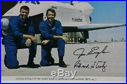Official NASA ALT (Orbiter101) 8x10 Autopen Signed by Joe Engle & Richard Truly