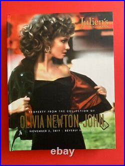 Olivia Newton-John DOUBLE SIGNED Juliens Auction Invitation & 388 Page Catalog