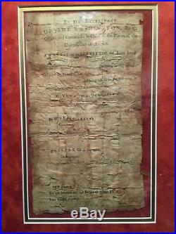 Original George Washington Signed Revolutionary War Document from 1783