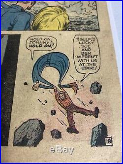 Original Marvel Fantastic Four 1 1961 FF Signed Autographed Jack Kirby
