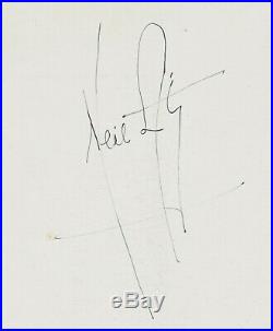 Original Neil Armstrong Apollo 11 NASA Astronaut autograph signed in a cardboard