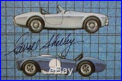 Original Signed Autograph Carroll Shelby Mustang Cobra GT40 SAAC #98/250 Poster