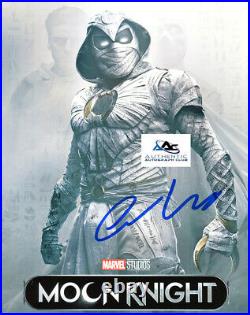 Oscar Isaac Autograph Signed 8x10 Photo Moon Knight Marvel Coa