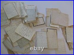Over 150! Famous Antique Autograph Letter Signed 19th Century Mystery