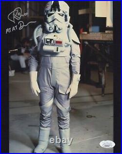 PAUL JERRICHO Signed 8x10 Star Wars AT-AT DRIVER Authentic Autograph JSA COA