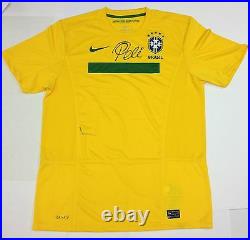 PELE AUTOGRAPHED BRASIL JERSEY Signed by HOF Soccer Legend Collectible