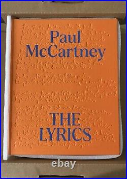 Paul McCartney Signed Book Beatles Lyrics 1956 to the Present Limited #99 Of 175