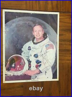 Personally Signed 1969 Neil Armstrong Astronaut Nasa Apollo Color Picture