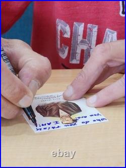 Pete Weber Autographed 2008 Allen and Ginter Inscribed Card PSA SLABBED