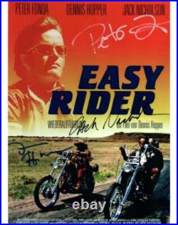 Peter Fonda Hopper Nicholson 8x10 Autographed Signed Photo Good Looking & COA