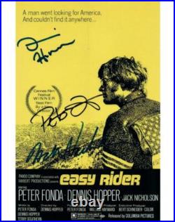 Peter Fonda Hopper Nicholson signed 8x10 Picture Photo autographed includes COA