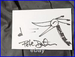 Pixar Pete Docter Autograph Signed hand drawn sketch of BIRD