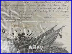 President Abraham Lincoln Signed 1862 Civil War Document Beckett BAS
