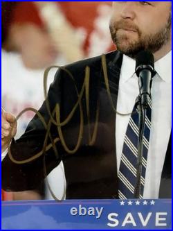 President Donald Trump & JD Vance Dual Signed 8x10 Photo TSA #3235513 COA