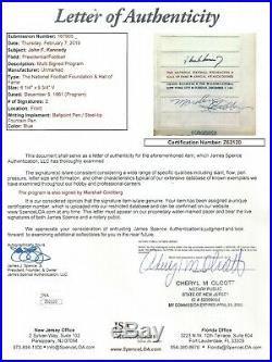 President John F Kennedy Jfk Signed Jsa Certified Authentic Program Autographed
