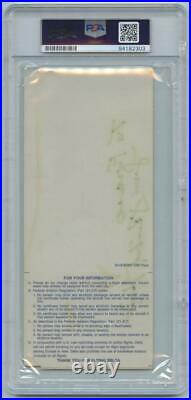 President Richard Nixon Delta Airlines Boarding Pass Autographed Signed PSA