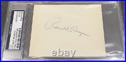 President Ronald Reagan Signed Autograph PSA/DNA Authenticated